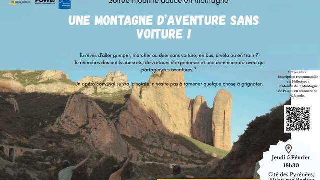 Une montagne d'aventure sans voiture