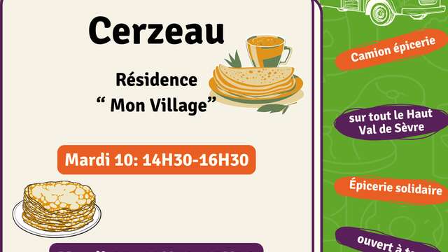 Epicerie du Val : tournée de février Cerzeau