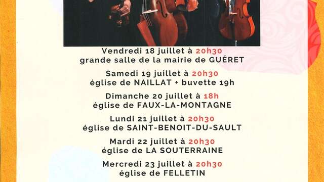 Festival Cordes et Compagnies : Les Archets Creusois