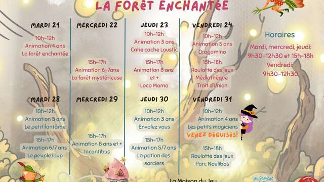 Animations Vacances octobre Francas