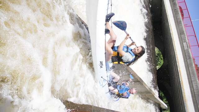 Le courant de Mimizan en Tchanquaroue et kayak
