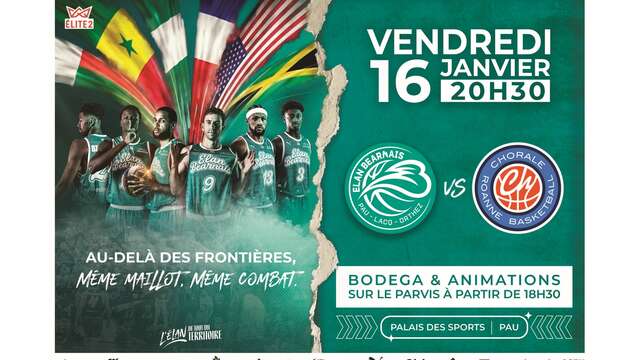 Basket ProB: Elan Béarnais Pau Lacq Orthez Vs Roanne