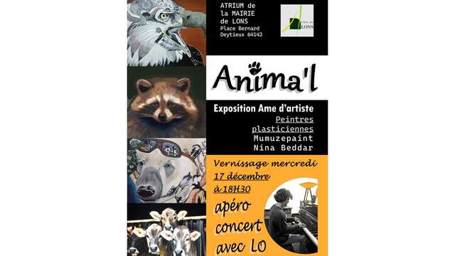 « ANIMA’L » peintures de Mumuzepaint et Nina Beddar