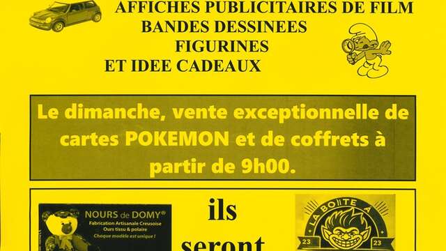 Exposition/vente de véhicules miniatures B.D., figurines..