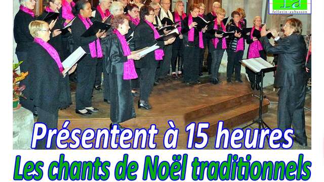 Les choristes de la Cantate en fa présentent les chants traditionnels de Noël