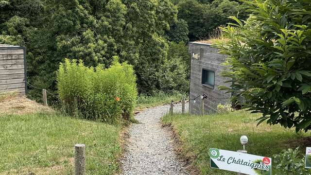Chalet en bois Le Châtaignier "Les 3 Châtaignes"