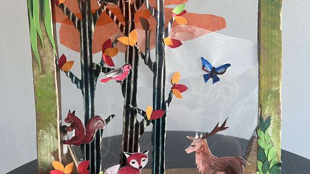 Automne en Scène : Atelier création d'un tableau sur la forêt