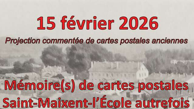 Conférence : Mémoire(s) de cartes postales Saint-Maixent-l'Ecole autrefois