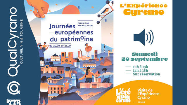 Journées Européennes du Patrimoine : Visite de L’Expérience Cyrano