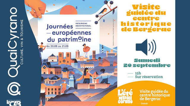 Journées Européennes du Patrimoine : visite guidée du centre historique de Bergerac