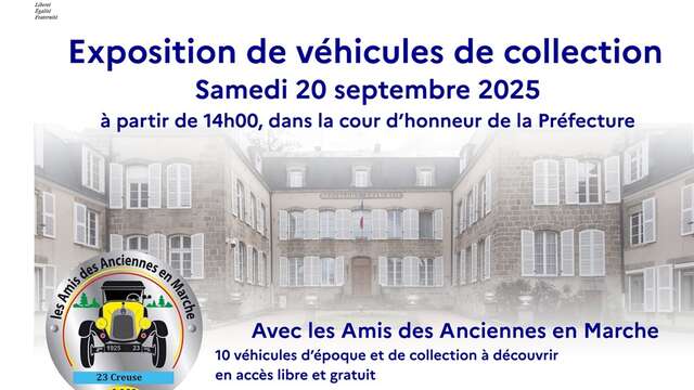 Journées Européennes du Patrimoine : exposition de Véhicules d'Epoque
