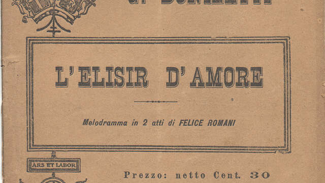 Micro-Folie - Opéra : L'Elixir d'Amour de Gaetano Donizetti