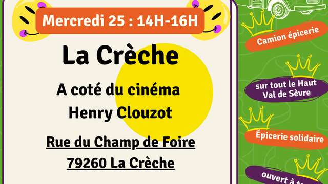 Epicerie du Val : tournée de février La crèche