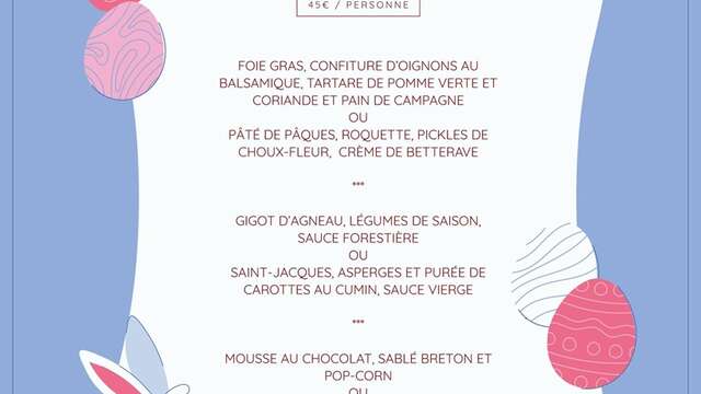 Menu de Pâques au P'tit Bouchon