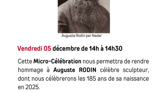 Micro-célébration Auguste Rodin