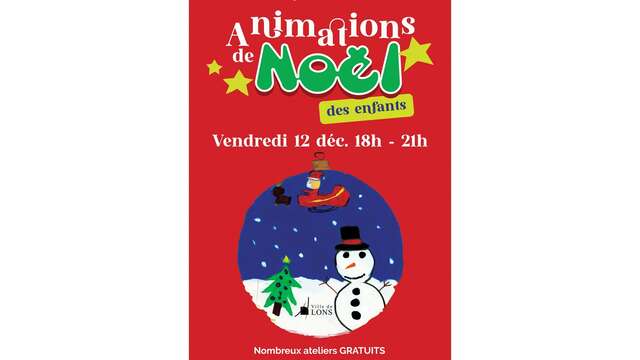 Animations de Noël des enfants