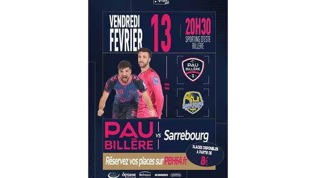 Handball:  Pau Billère Handball Vs Sarrebourg