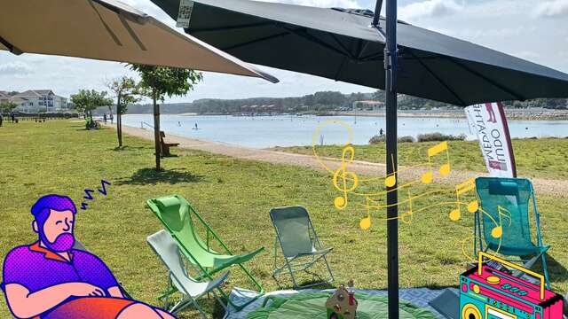 Pause musicale en bord de courant - Médiathèque "à la plage"