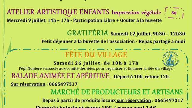 Pépi'Nonière : Gratiferia