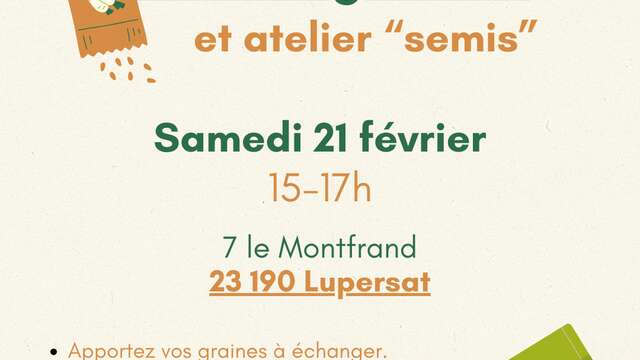 Troc de graines et atelier "semis"
