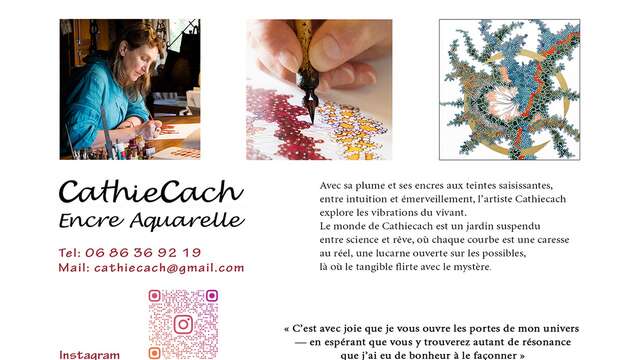 Exposition: CathieCach - Encre aquarelle