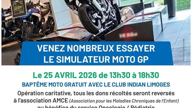 Baptème moto avec simulateur - opération caritative