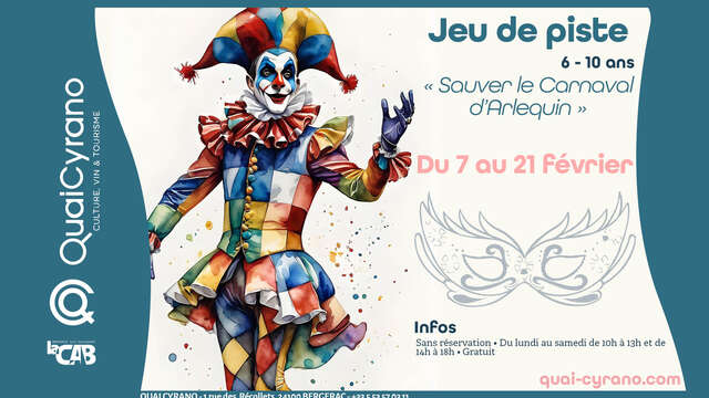 Jeu de piste | Sauver le Carnaval d’Arlequin