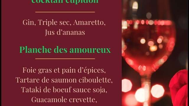 Planche spéciale Saint-Valentin à Côté Millésimes