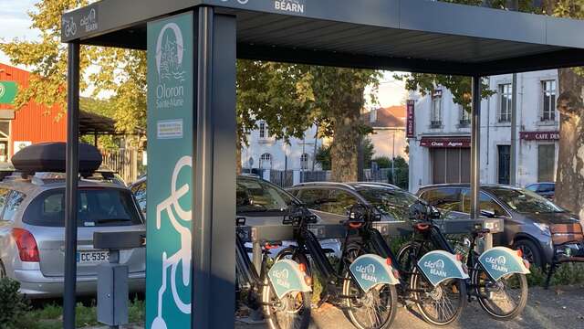 Station de location de vélos électriques
