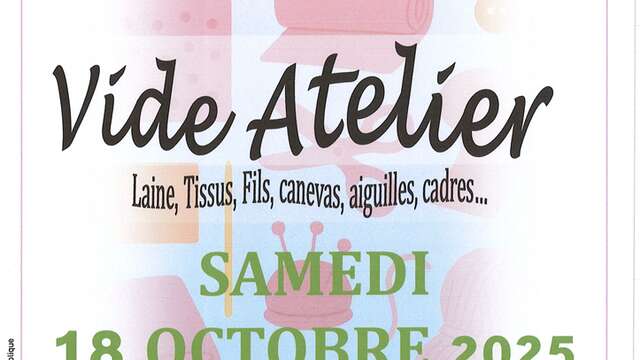 Octobre rose : Vide-atelier