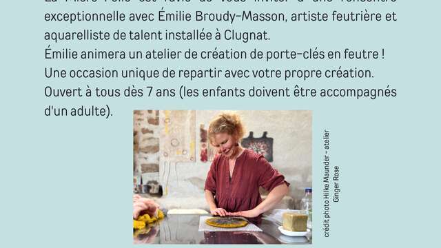 Atelier textile et feutre d'art