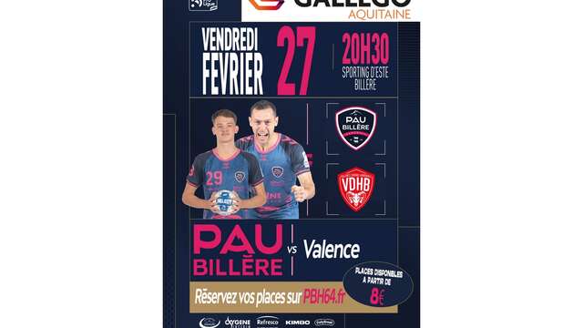 Handball:  Pau Billère Handball Vs Valence