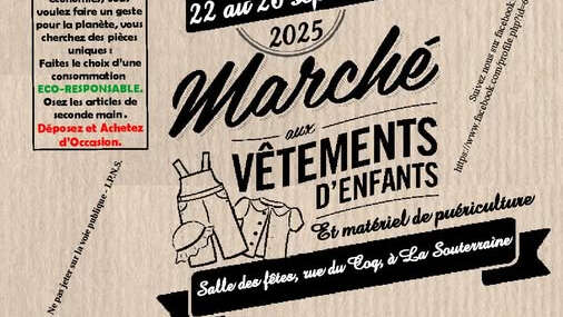 Marché aux vêtements d'enfants