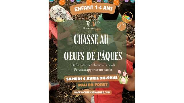 Chasse aux oeufs nature paques
