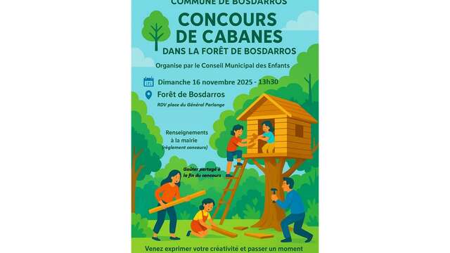 Concours de cabanes dans le forêt de Bosdarros