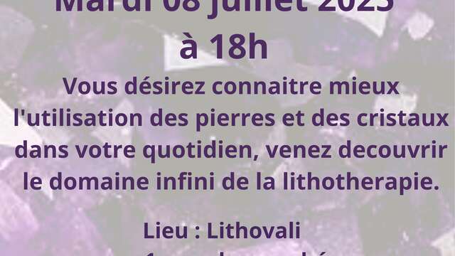 Conférence Les Pierres pour notre Mieux-Etre