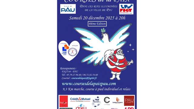 Noël à Pau - Course de la Paix 2025
