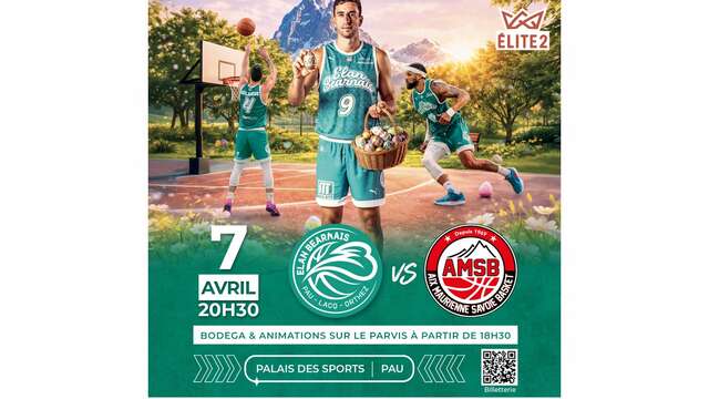 Basket ProB: Elan Béarnais Pau Lacq Orthez Vs Aix-Maurienne