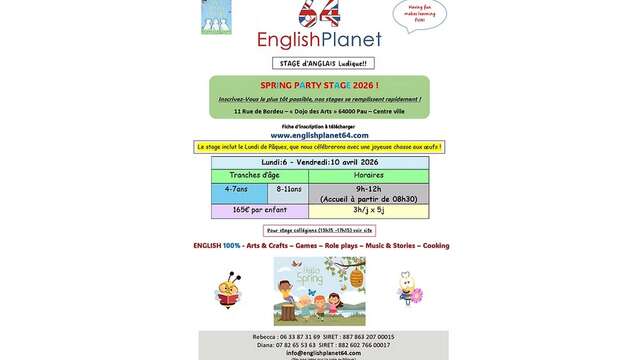 Stage anglais "Spring party"
