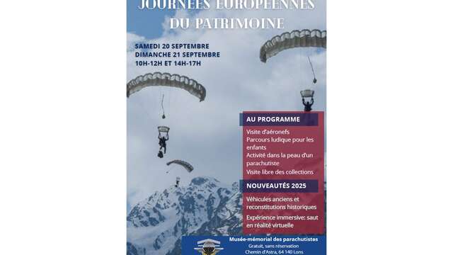 Journées européennes du patrimoine au musée-mémorial des parachutistes