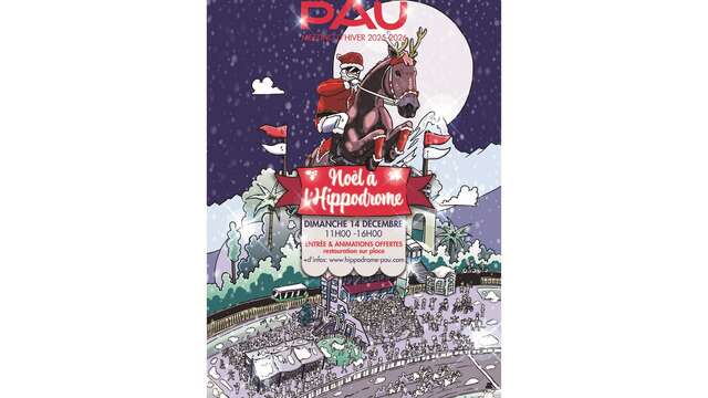 Courses Hippodrome de Pau - La magie de Noël