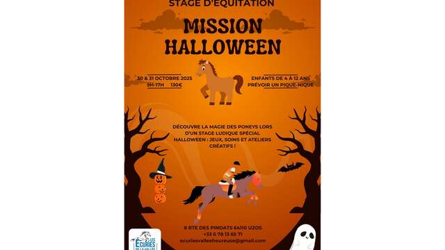 Stage équitation: Mission Halloween