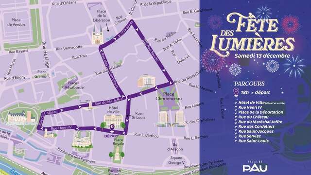 Noël à Pau - Fête des lumières et feu d'artifice