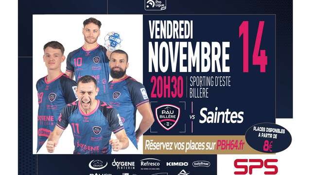 Handball:  Pau Billère Handball Vs Saintes
