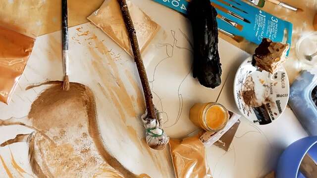 Peinture préhistorique comme à Lascaux