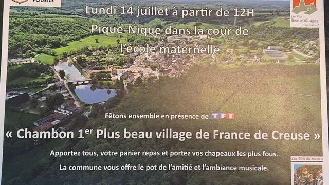 Pique-Nique "Chambon 1er Plus beau village de France de Creuse"
