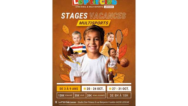 Stages multisports enfants "Le P'tit Club"