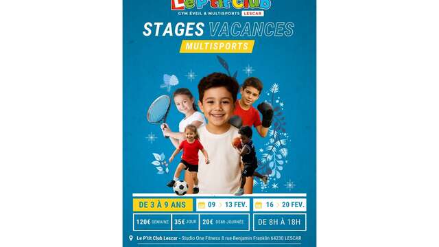 Stages multisports enfants "Le P'tit Club"