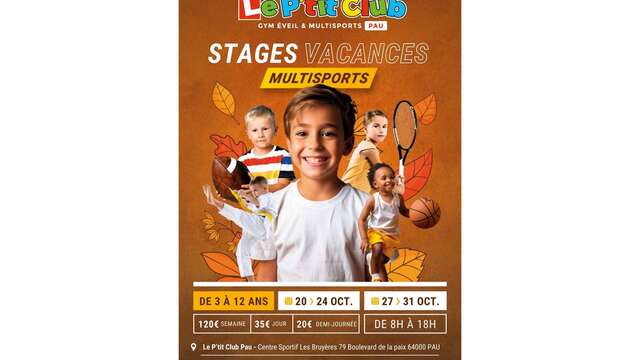 Stages multisports enfants "Le P'tit Club"