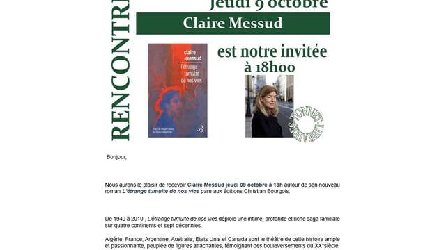 Tonnet: Rencontre avec Claire Messud